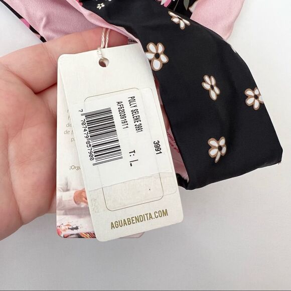 Agua Bendita Polly Selene Low Rise Bikini Bottom in Black L - Picture 7 of 8